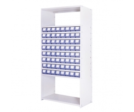 Delta Plus Shelving Bay A with Shelf Trays