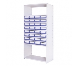 Delta Plus Shelving Bay A with Shelf Trays