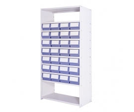 Delta Plus Shelving Bay A with Shelf Trays