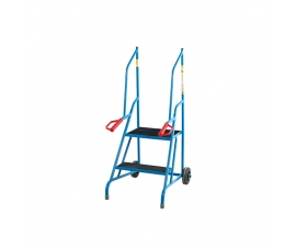 2 Tread Mobile Steps In Blue