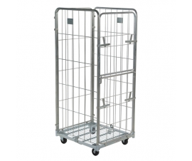 4 Sided Demountable Roll Cage with Half Drop Down Door