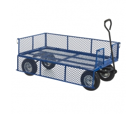 Mesh Base Platform Truck With Mesh Sides