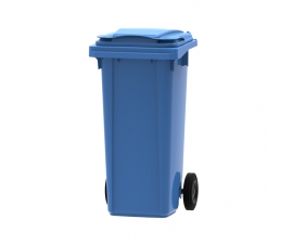 Blue 120 litre wheelie bin