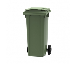 Green 120 litre wheelie bin