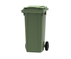 Green 140 litre wheelie bin