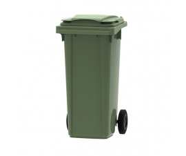 Green 140 litre wheelie bin