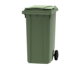 Green 240 litre wheelie bin