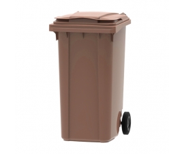 Brown 240 litre wheelie bin