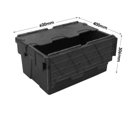 Black Recycled Plastic Crates