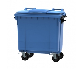 Blue 770 litre wheeled bin