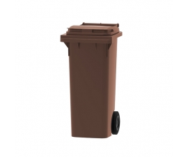 80 litre wheelie bin in brown