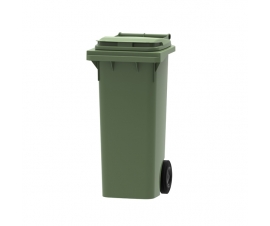 80 litre wheelie bin in green