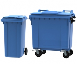 Blue Wheelie Bins