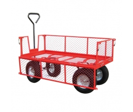 Trailer With Open Mesh Side
