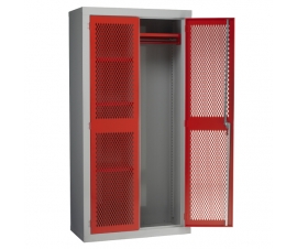 Red Mesh Door Cabinet