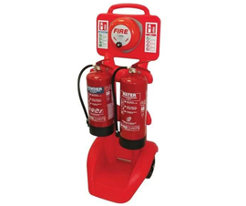 Fire Extinguishers On Trolley Kit