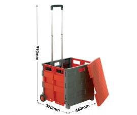 Grey and Red Trolley Dimensions