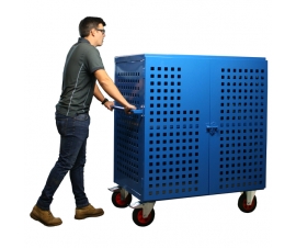 Mobile Storage Vault Cabinet In Use