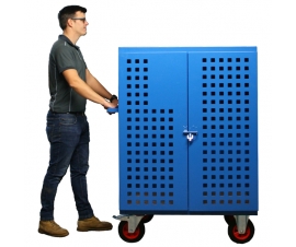 Mobile Storage Vault Cabinet In Use