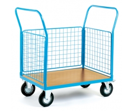 Platform Truck With 3 Mesh Sides