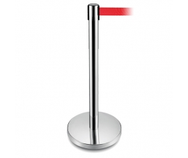 Stainless Steel Post With Red Belt