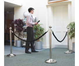 Rope Barriers In Use