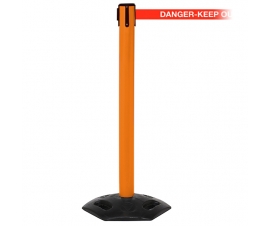 Orange Post With Message Belt