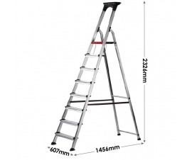 8 Treads Double Decker Stepladder Dimensions