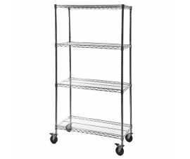 Chrome Wire Mobile Trolley