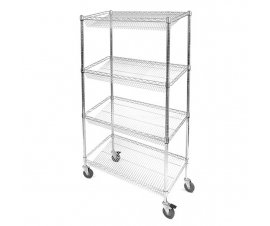 Chrome Wire Sloped Trolley