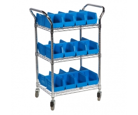 Three Tier Trolley With Example Picking Boxes