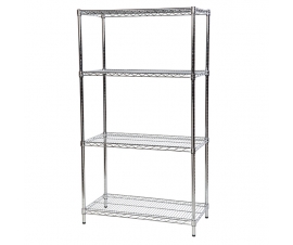Chrome Wire Shelving Bay