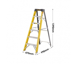 5 Tread Swingback Stepladders Dimensions