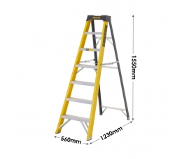 6 Tread Swingback Stepladders Dimensions