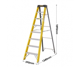 7 Tread Swingback Stepladders Dimensions