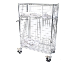 Chrome Wire Laundry Trolley