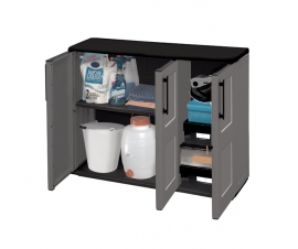 CLT084T Triple Compact Cupboard Open