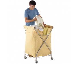 Laundry Trolley In Use