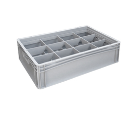 Basicline Euro Container With 12 Compartments
