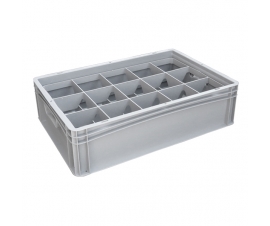 Basicline Euro Container With 15 Compartments