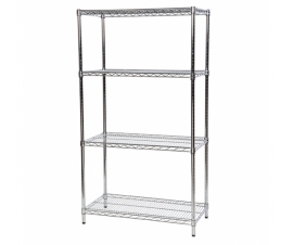 chrome wire shelving