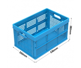 Perforated Folding Container In Blue