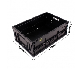 Black Conductive Folding Container