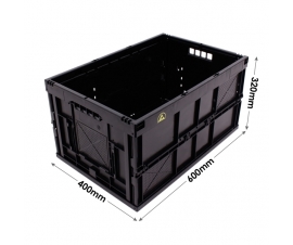 Electro Conductive Folding Box In Black