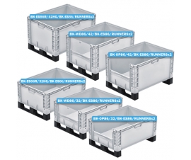 Large Euro Containers with Runners