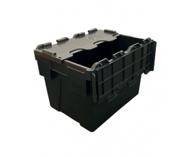 Lidded Recycled Container In Black