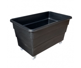 Recycled Black Container Truck With Ribbed Sides