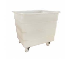 White Container Truck On Wheels