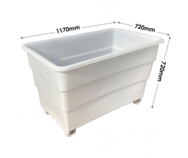 Mobile Truck In White With Ribbed Sides