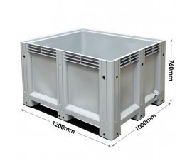 Large Plastic Pallet Box With Runners Dimensions